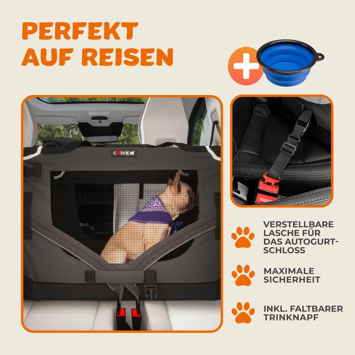Image du produit Cadoca Caisse de transport pour chiens (Chien, Pliable, Respirant)