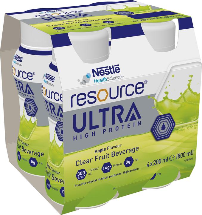 Produktbild Nestlé Health Science Ultra Fruit Apfel (4 Stück, 1008 g)