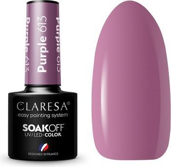 Actual product image Claresa Soak Off UV/LED Purple hybrid polish 613 5g (Purple, UV gel varnish)