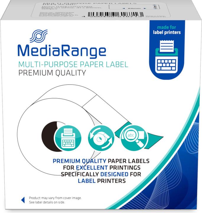MediaRange Univ. paper labels Dymo Stk