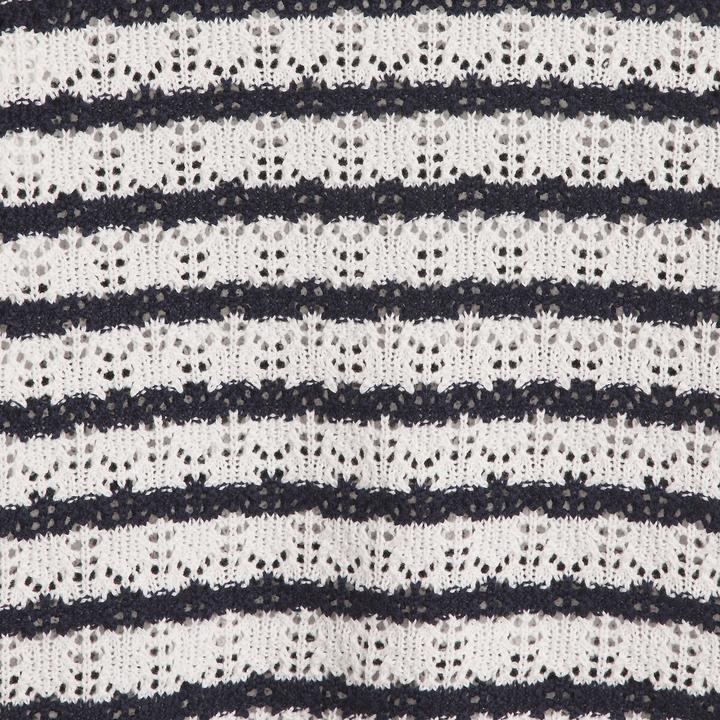 Actual product image La Redoute Collections Gestreifter Feinstrickpullover mit Rundhalsausschnitt & Pointelle-Muster (164)