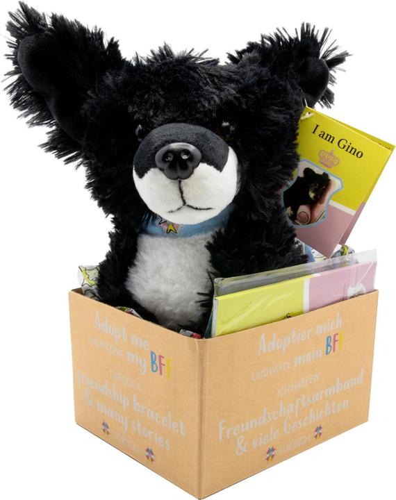 Actual product image Maja von Hohenzollern Gino Adopt Me Plush 18 cm With Plush Bracelt And Story Book With 6 Stories (Language: German And Rom (18 cm)