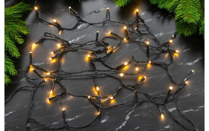 Immagine prodotto GuGus Catena luminosa a LED per esterni 100 LED luce bianca calda Lunghezza 7,5 m (7.50 m)