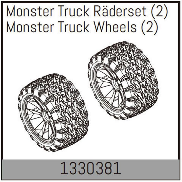 Produktbild Absima Monster Truck Räderset (2)