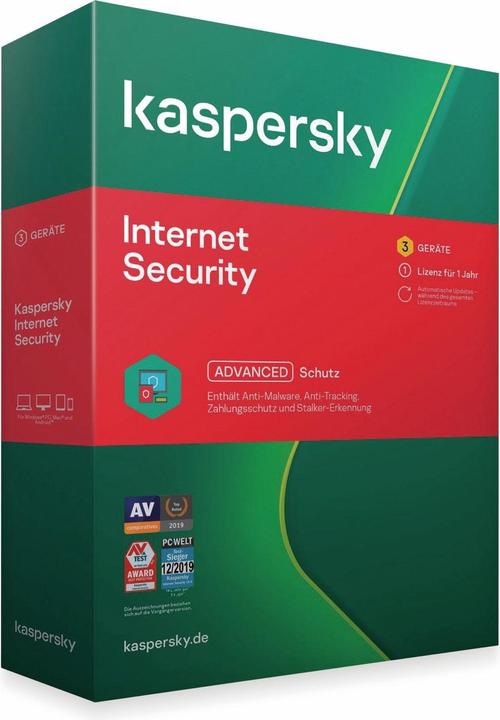 Immagine prodotto Kaspersky Sicurezza Internet 2020 (3 Utente, 12 mesi)