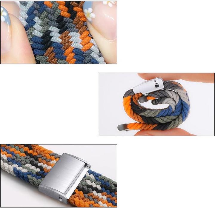 Produktbild iLike Watch 38/40/41mm Braided Fabric Strap (38 mm, 40 mm, 41 mm, Stoff)