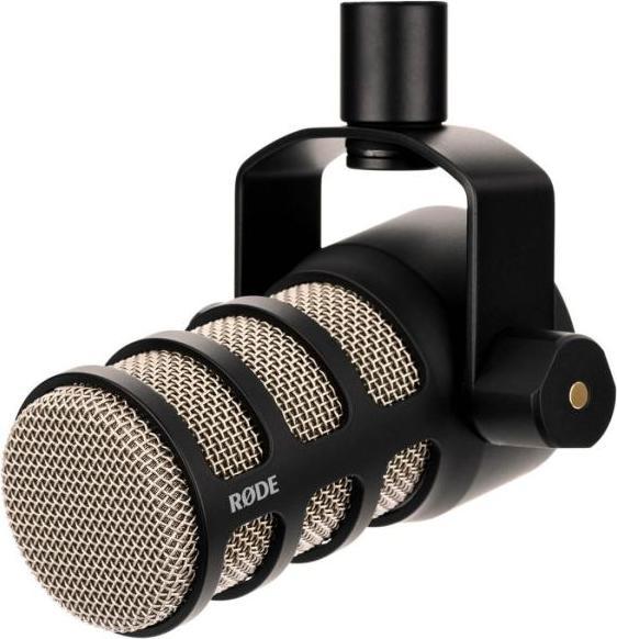 Produktbild RØDE Podmic Podcast-Mikrofon Schwarz mit MS032 Tisch-Stativ
