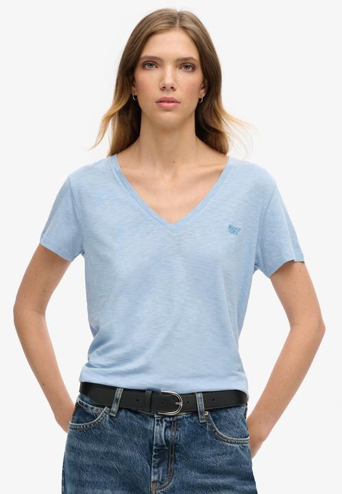 Actual product image Superdry Studios Slub Emb Vee Tee (10)