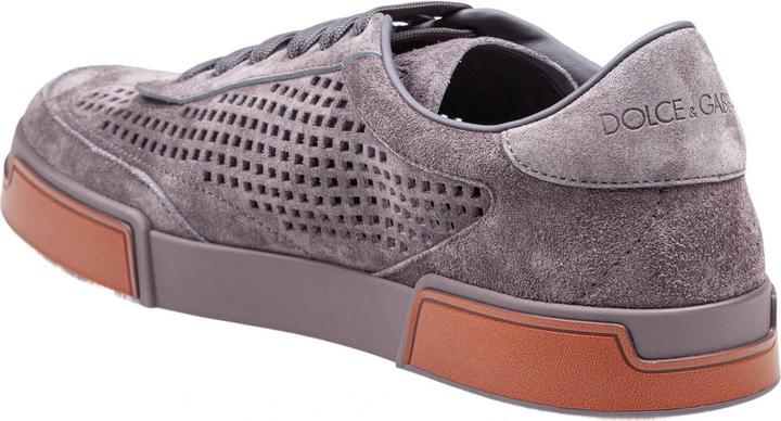 Actual product image Dolce & Gabbana portofino yacht suede sneakers lead color (40)