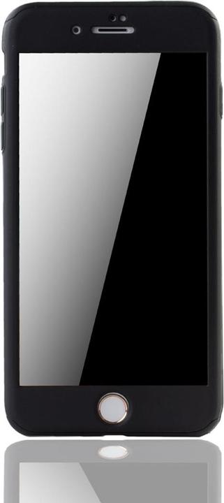 Produktbild König Design Schutz Handy Hülle für Apple iPhone 7 Plus Full Case Cover Displayschutz Schwarz (Apple iPhone 7 Plus)