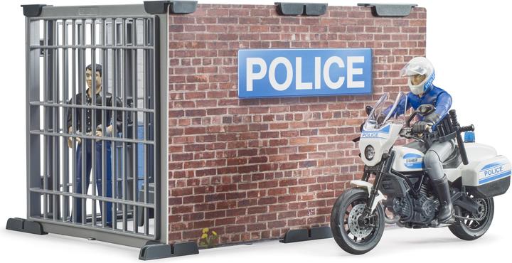 Actual product image Bruder Police station with police motorcycle