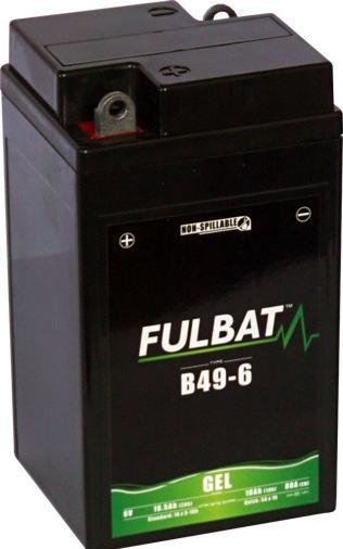 Immagine prodotto Fulbat Batteria per moto Gel B49/6 (3MO1) 6V 10Ah (6 V, 10 Ah)