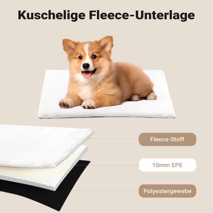 Immagine prodotto Fudajo Caisse de transport noire pliable pour animaux domestiques, M (58x46x53 cm), avec coussin (Cane, Pieghevole, Lavabile, Traspirante)