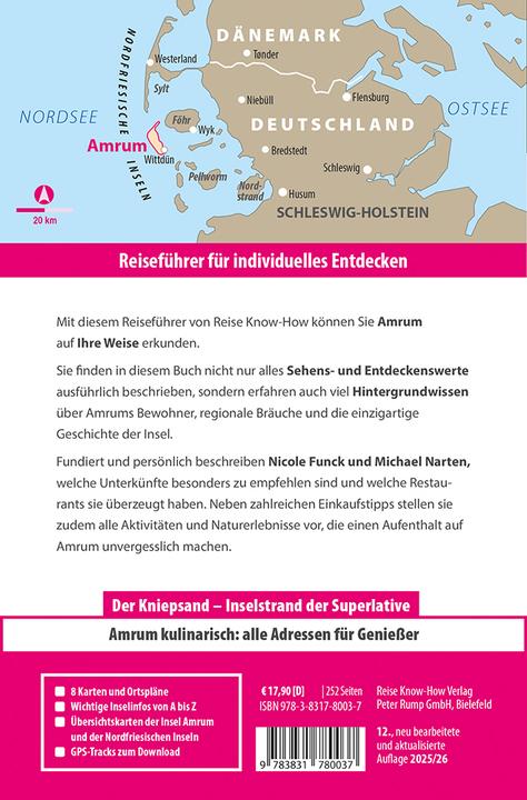 Produktbild Reiseführer Amrum (Deutsch, Nicole Funck, Michael Narten, 2025)