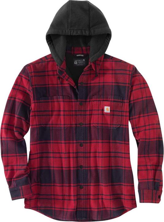 Actual product image Carhartt Shirt jacket in robust flannel, oxblood (XXL)