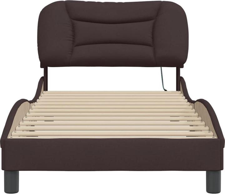 Produktbild VidaXL Bettgestell mit LED Stoff (90 x 190 cm)