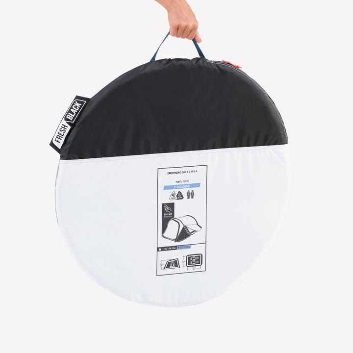 Actual product image Quechua Camping tent - 2 Seconds Fresh & Black for 2 people (Pitching tent, 4 kg, 2 persons)