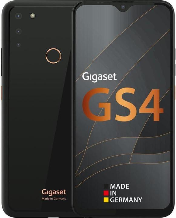 Produktbild Gigaset GS4 (64 GB, Deep Black, 6.30", Dual SIM + SD, 16 Mpx, 4G)