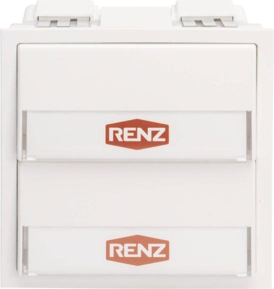 Produktbild Renz Tastenmodul 97-9-85270 2 Taster weiss (alt: 97-9-85096)
