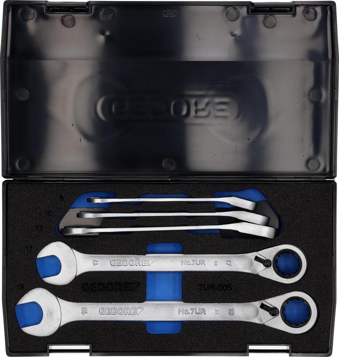 Immagine prodotto Gedore Set di chiavi a cricchetto combinate (19 mm, 12 mm, 14 mm, 16 mm, 10 mm, 18 mm, 17 mm, 11 mm, 15 mm, 8 mm, 9 mm, 13 mm)