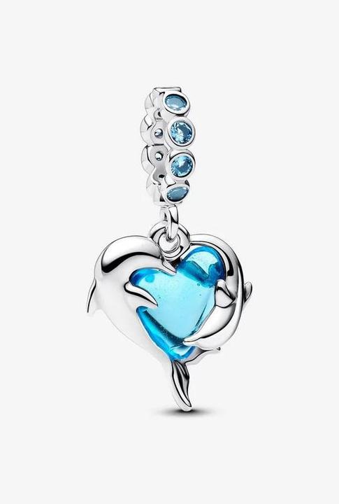 Image du produit Pandora Breloque Dauphins en Verre de Murano Bleu (Verre de Murano)