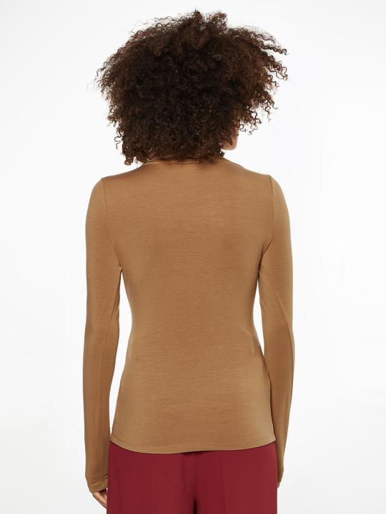 Actual product image Tommy Hilfiger Turtleneck jumper for women, slim turtleneck jumper made of soft Tencel (M)