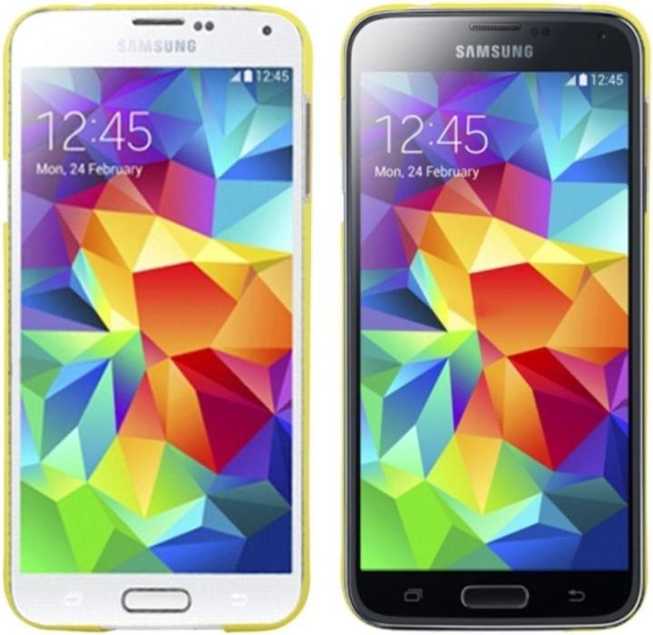 Produktbild König Design Schutzhülle Case Ultra Dünn 0,3mm für Handy Samsung Galaxy S5 mini / G800 Gelb (Samsung Galaxy S5 Mini)
