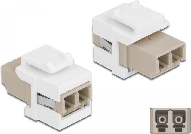 Actual product image Delock Keystone Jack: Fiber optic LC-LC (Keystone module)