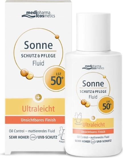 Actual product image Dr. Theiss SUN SCHU+PFL FLUI LSF50+ (Suntan cream, SPF 50+, 50 ml)
