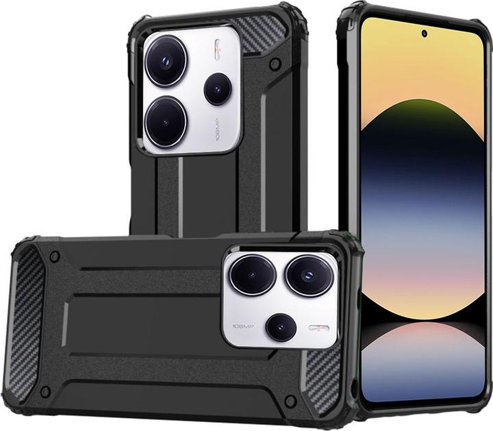 Actual product image Techsuit - Hybrid Armor - Xiaomi Redmi Note 14 4G (164,84 x 78,15 x 8,16mm) - Black (Xiaomi Redmi Note 14)