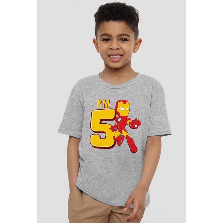 Produktbild Iron Man TShirt 5. Geburtstag (140)