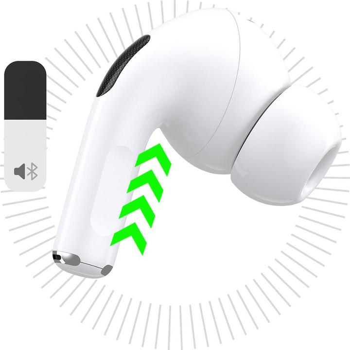 Image du produit Dudao Ecouteurs intra-auriculaires U19 TWS sans fil Bluetooth 5.3 avec écran LED - blanc (4.50 h, Filaire)