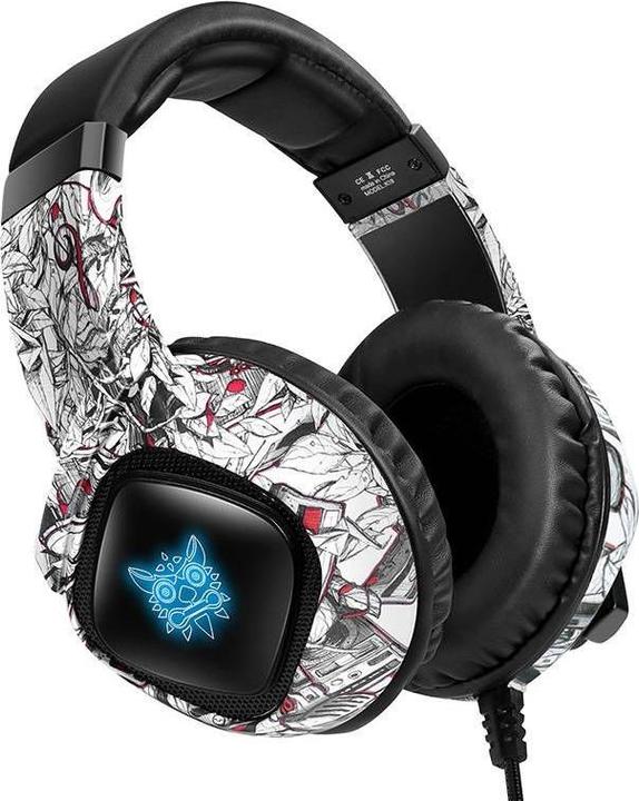 Actual product image Onikuma Gaming headphones K19 Camou White (Cable)