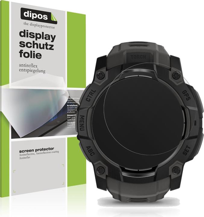 Actual product image Dipos Screen Protector Anti-Glare for Garmin Instinct 3 50mm
