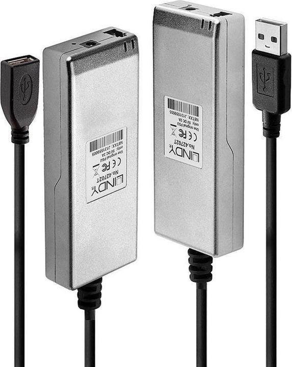 Lindy USB 2.0 MM LWL/Fibre Optic Extender 200m Multi Mode Fibre