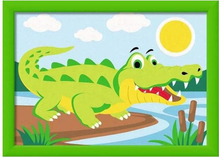 Produktbild Ravensburger CreArt - Malen nach Zahlen 23953 - Krokodil an Land - Kinder ab 7 Jahren