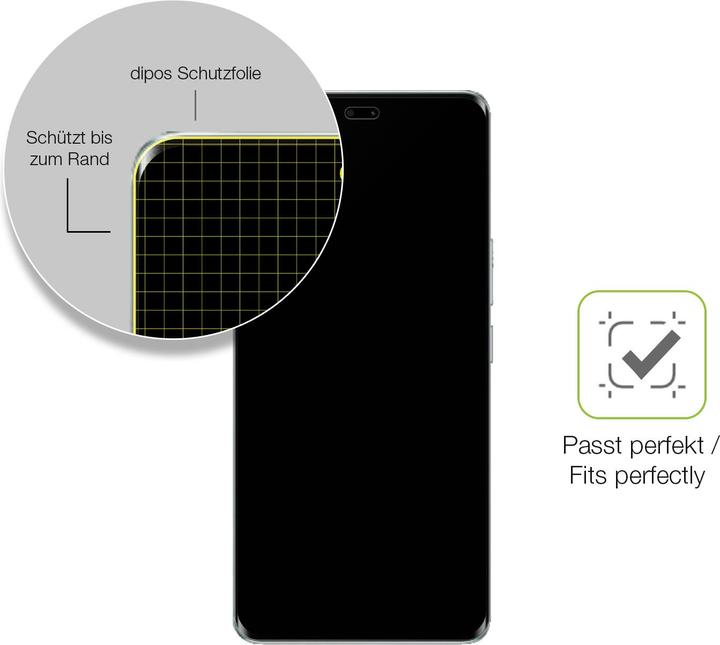 Actual product image Dipos Full Cover Screen Protector Matte (1 Piece, Honor 60 Pro)