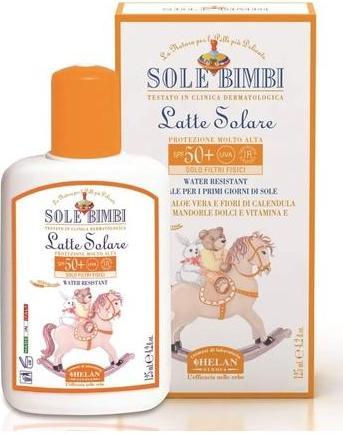 Immagine prodotto Hela Latte solare Baby Protezione solare molto alta SPF 50 125ml (Latte solare, SPF 50+, 125 ml)