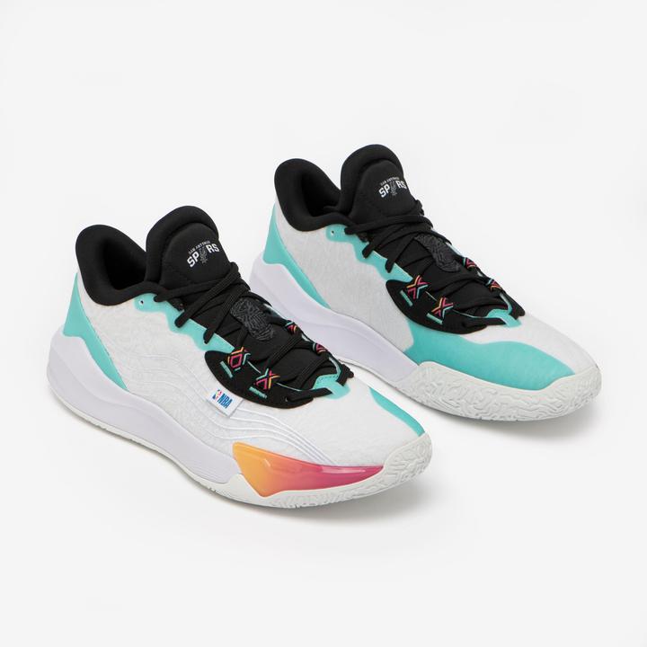 Actual product image Tarmak Men's/Women's Basketball Shoes NBA Spurs Fast 900 Low-1 - White (42)
