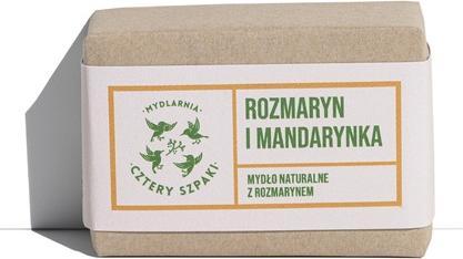 Actual product image Four Starlings Soap House Natural Soap With Rosemary Rosemary And Tangerine 110G (Liquid soap)