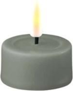 Deluxe Homeart Bougies à réchaud LED Sauge verte (2 x)
