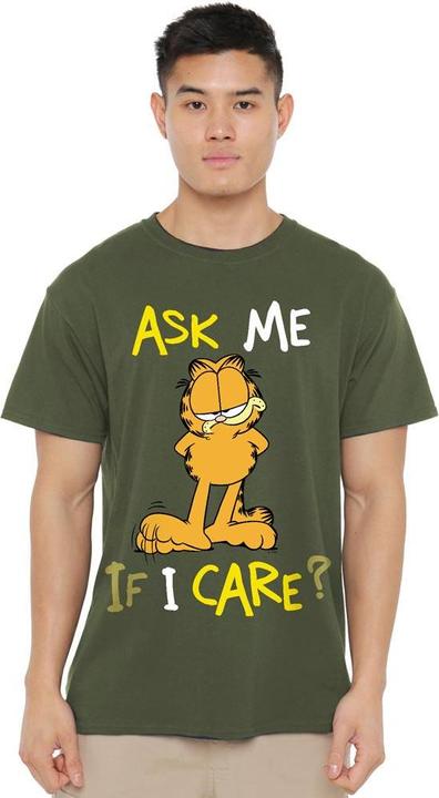 Immagine prodotto Garfield Ask Me If I Care Maglietta Uomo (S)