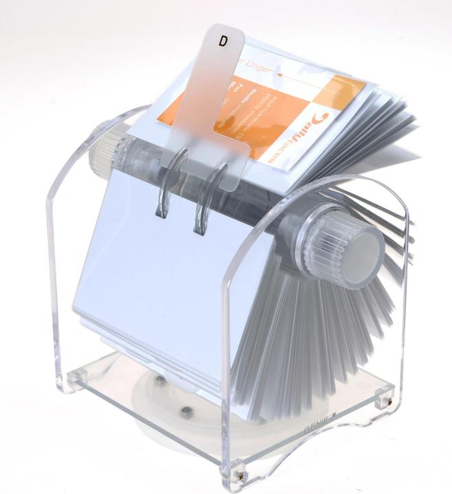Actual product image Genie Rotator business card holder acrylic (55 x 102 mm)