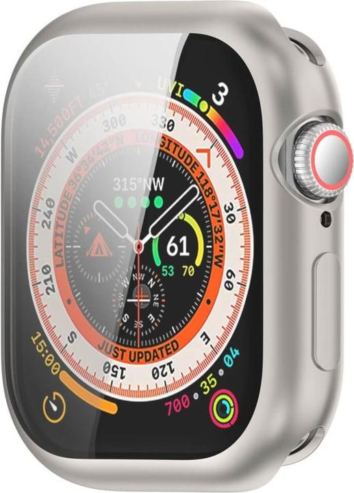Produktbild Cover-Discount Apple Watch 10 - 46mm - Gummi Schutz Case Metall-Look