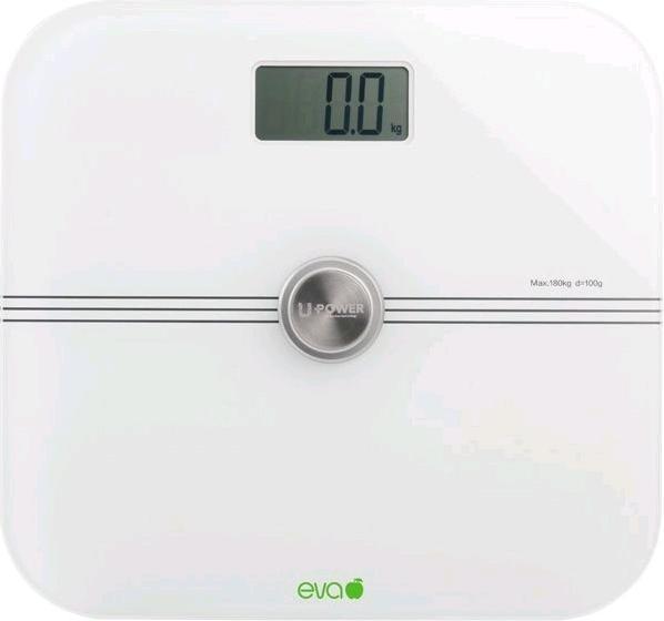 Actual product image Eva- Kochen und Haushalt Eva personal scale Kinetik glass180 kg, white (180 kg)