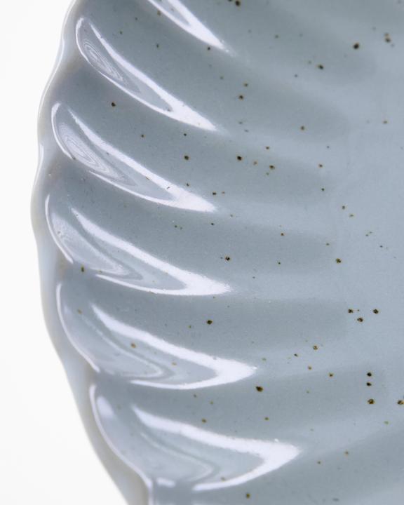 House Doctor Lunch/cake plate, HDScallop, Light blue
