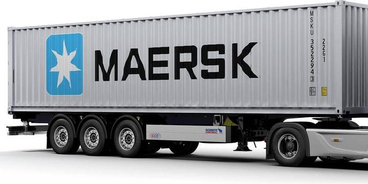 Actual product image Solido 1:24 Container trailer blue
