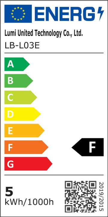Energy Label Aqara Smarthome (GU10, 9 W, 350 lm, 1 x, F)