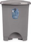 Image du produit Arte Regal poubelle à pédale en plastique 10l gris (10 l)