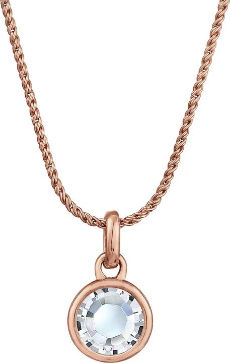 Elli Kristall Kette (Glaskristall, 925er Sterling Silber, 45 cm)